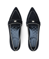 The Sparrow Loafer - Navy Suede