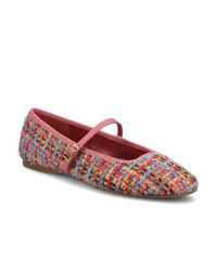 The Hummingbird Mary Jane - Pink Multi Tweed