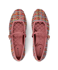 The Hummingbird Mary Jane - Pink Multi Tweed