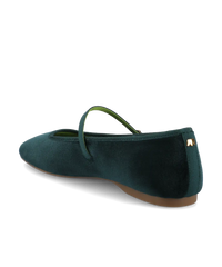 The Hummingbird Mary Jane - Royal Green Velvet