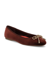 The Hummingbird - Brandy Velvet Jeweled Bow