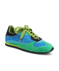 The Speedbird - Multi Cyan Suede