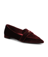 The Sparrow Loafer - Burgundy Velvet