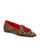The Starfinch 15 Tassel - Leopardprint Haircalf