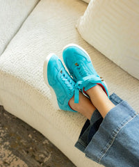 The Jay Sneaker - Aqua Suede