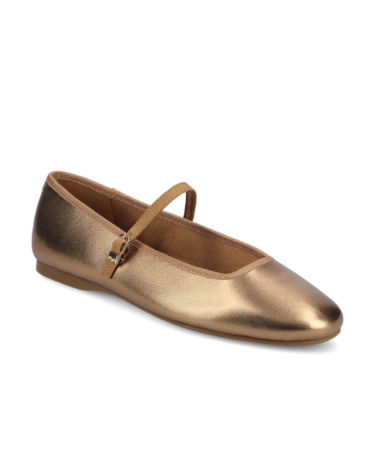 The Hummingbird Mary Jane - Vintage Gold Metal Leather