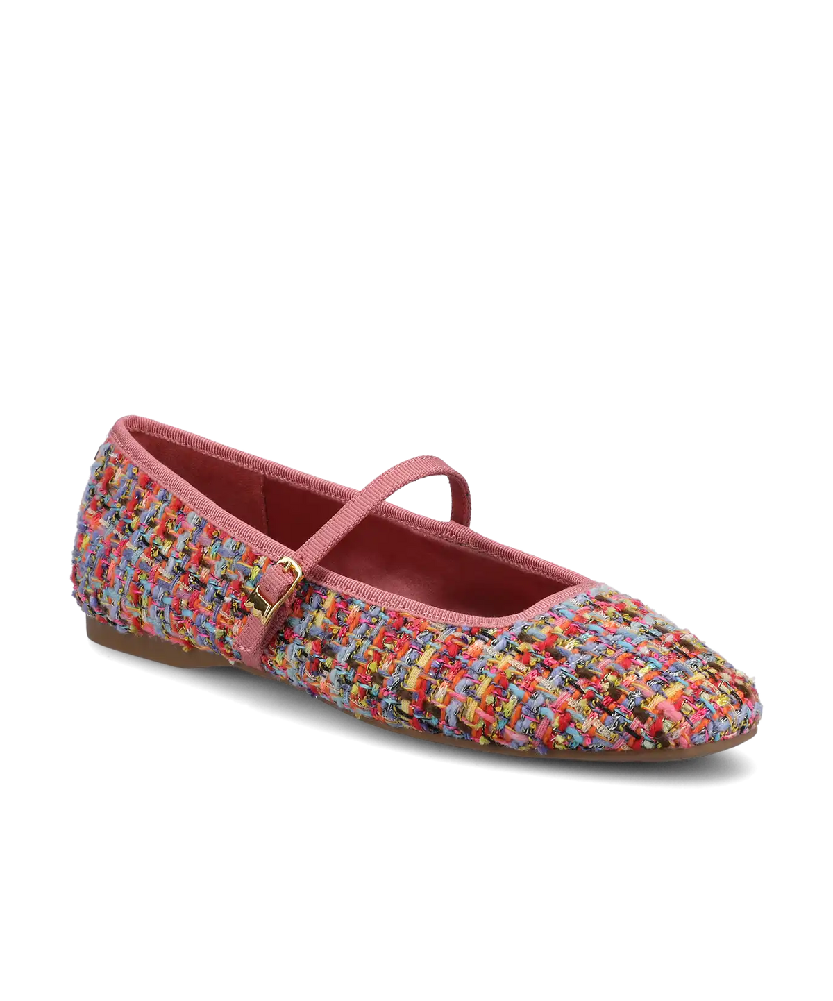 The Hummingbird Mary Jane - Pink Multi Tweed
