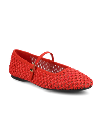 The Hummingbird Mary Jane - Red Openweave