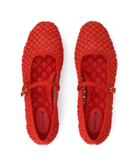 The Hummingbird Mary Jane - Red Openweave