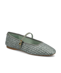 The Hummingbird Mary Jane - Seafoam Raffia