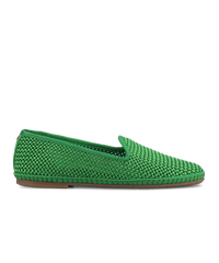 The Heron - Kelly Green Woven Satin