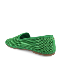 The Heron - Kelly Green Woven Satin
