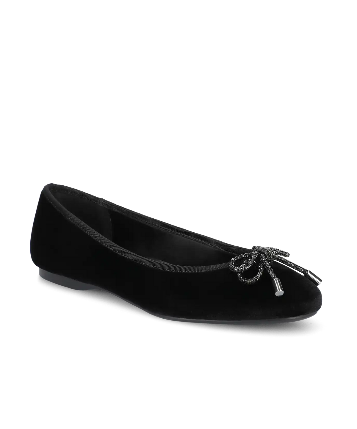 The Hummingbird - Black Velvet Jeweled Bow