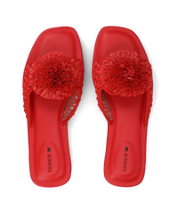 The Kiwi Pom - Red Openweave