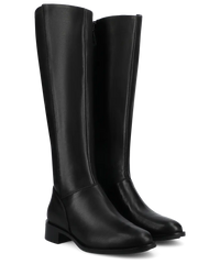 The Starling Tall Boot - Black Leather