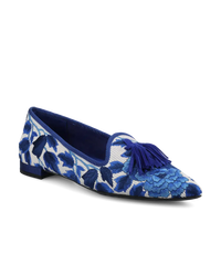 The Starfinch 15 Tassel - Empire Blue Teatime Embroidery