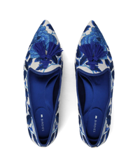 The Starfinch 15 Tassel - Empire Blue Teatime Embroidery