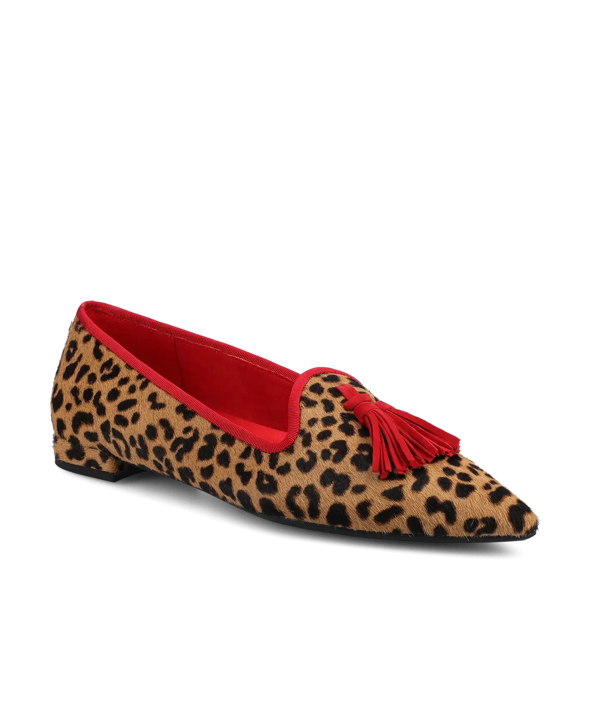 The Starfinch 15 Tassel - Leopardprint Haircalf