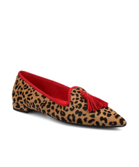 The Starfinch 15 Tassel - Leopardprint Haircalf
