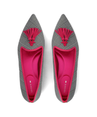 The Starfinch 15 Tassel - Two Tone Plaid