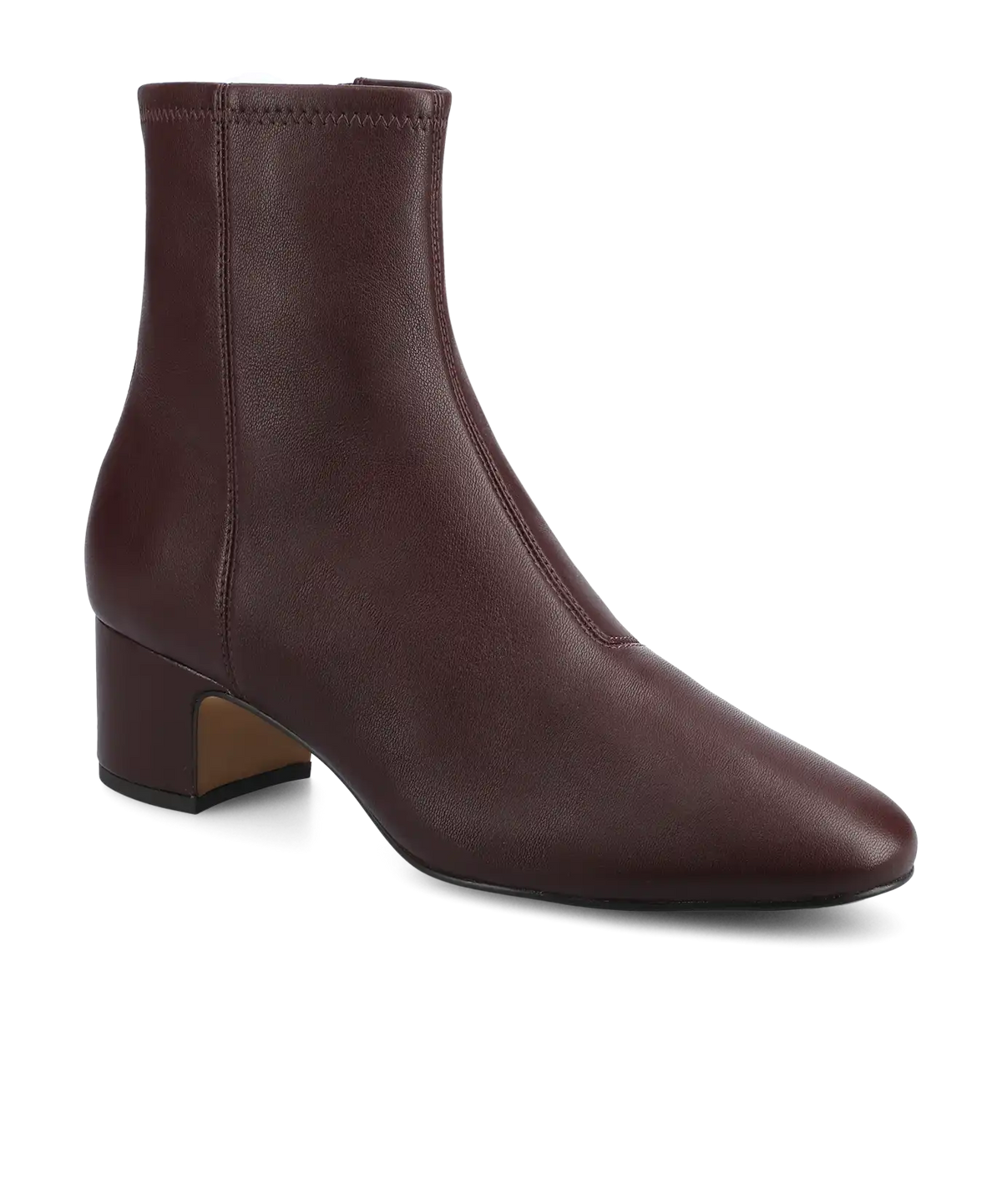 The Starling 50 Bootie - Burgundy Stretch Leather